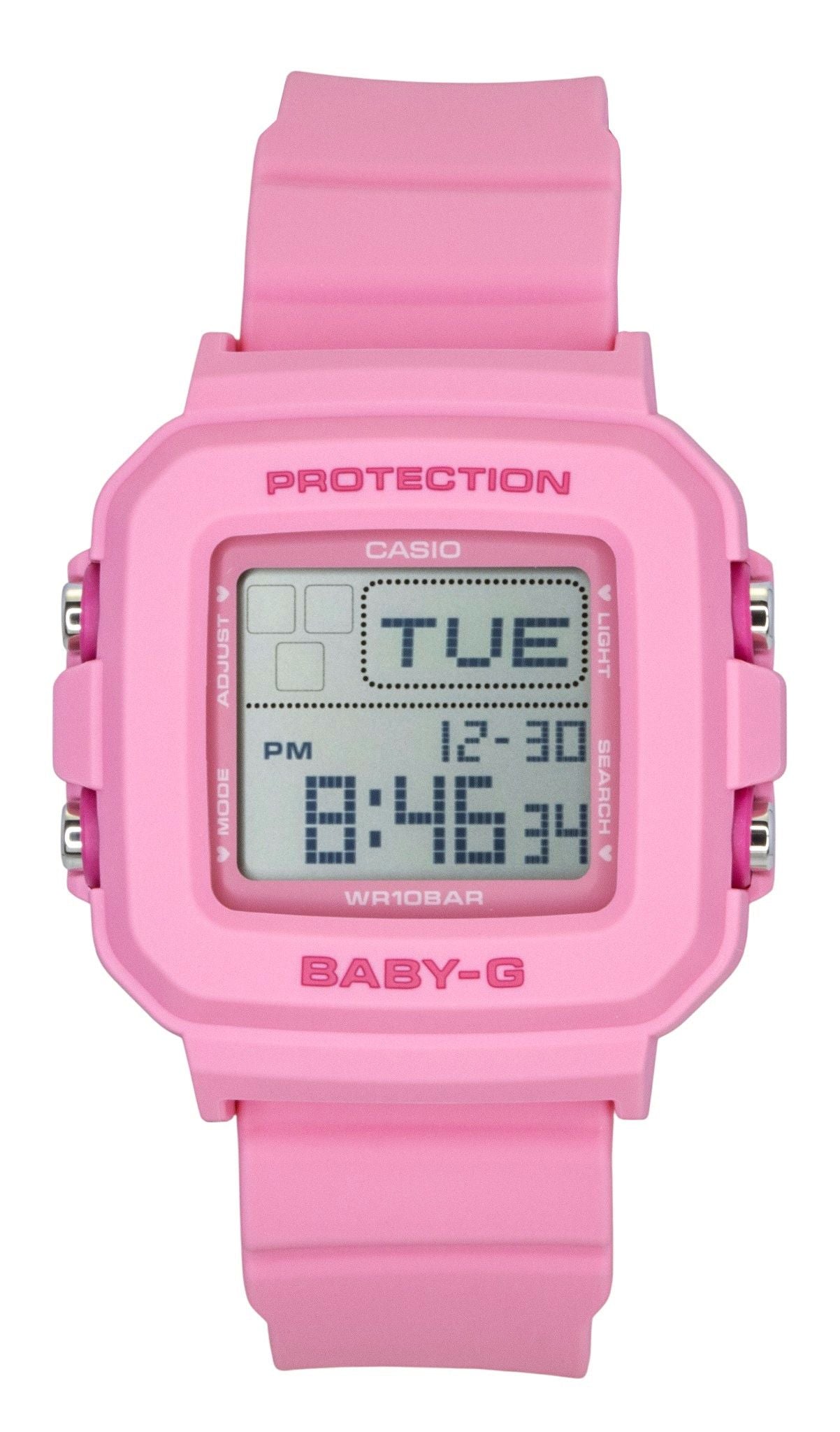 Casio Baby-G Digital Pink Resin Strap Quarz BGD-10KH-4 100M Damenuhr