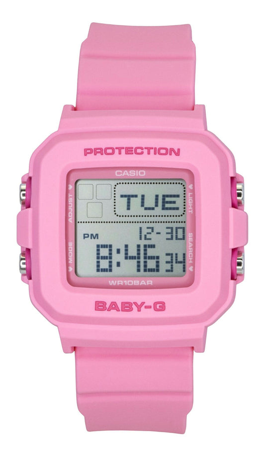 Casio Baby-G Digital Pink Resin Strap Quarz BGD-10KH-4 100M Damenuhr