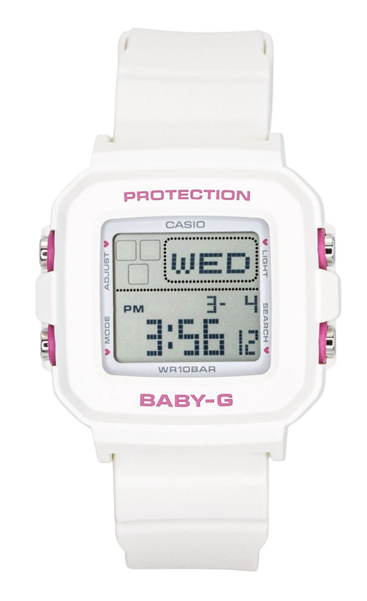 Casio Baby-G Plus Digital Resin Strap Quarz BGD-10KH-7 100M Damenuhr With Silicone Holder