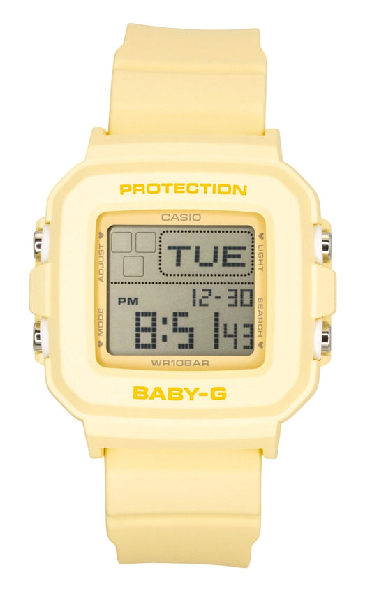 Casio Baby-G Digital Yellow Resin Strap Quarz BGD-10KH-9 100M Damenuhr