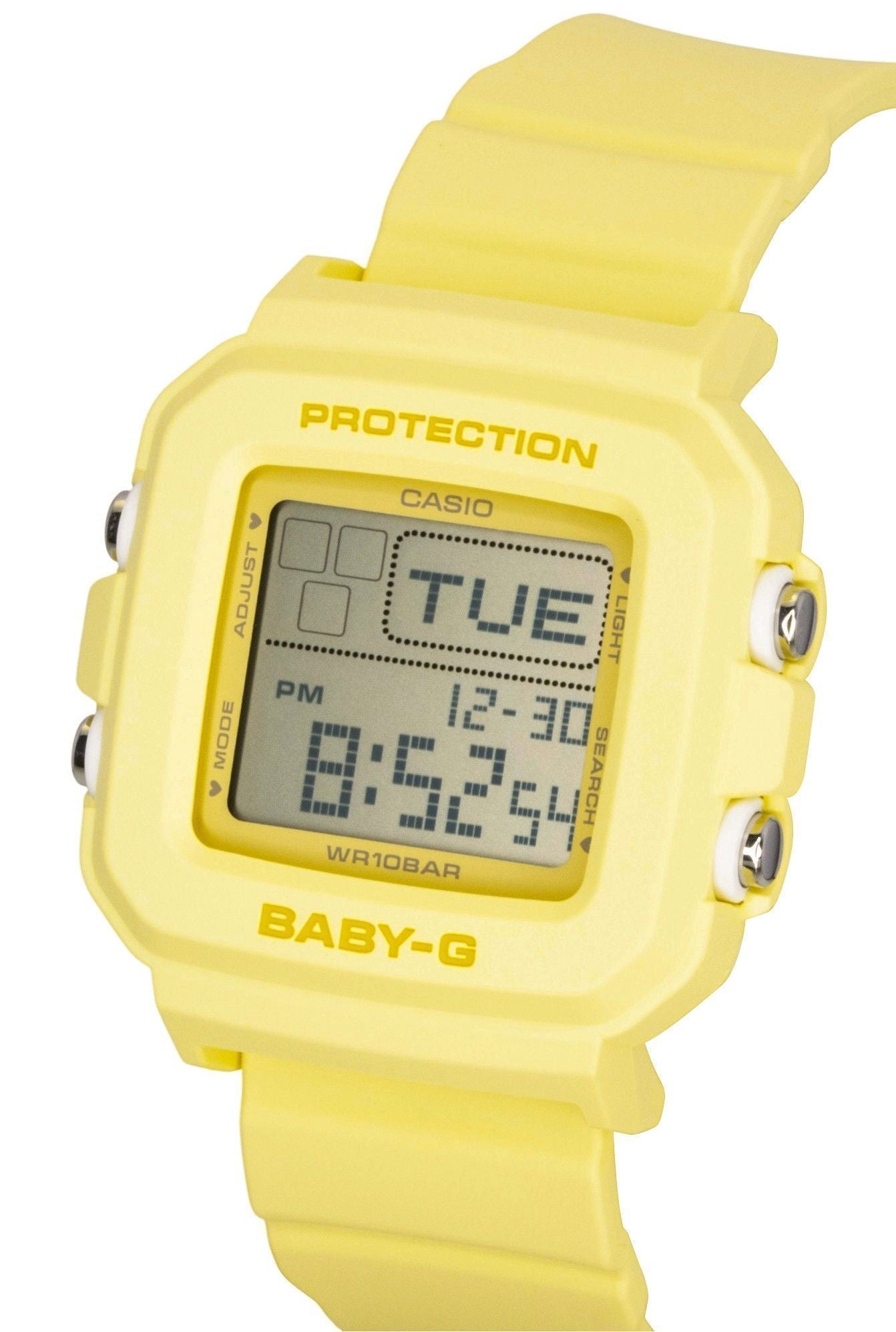 Casio Baby-G Digital Yellow Resin Strap Quarz BGD-10KH-9 100M Damenuhr