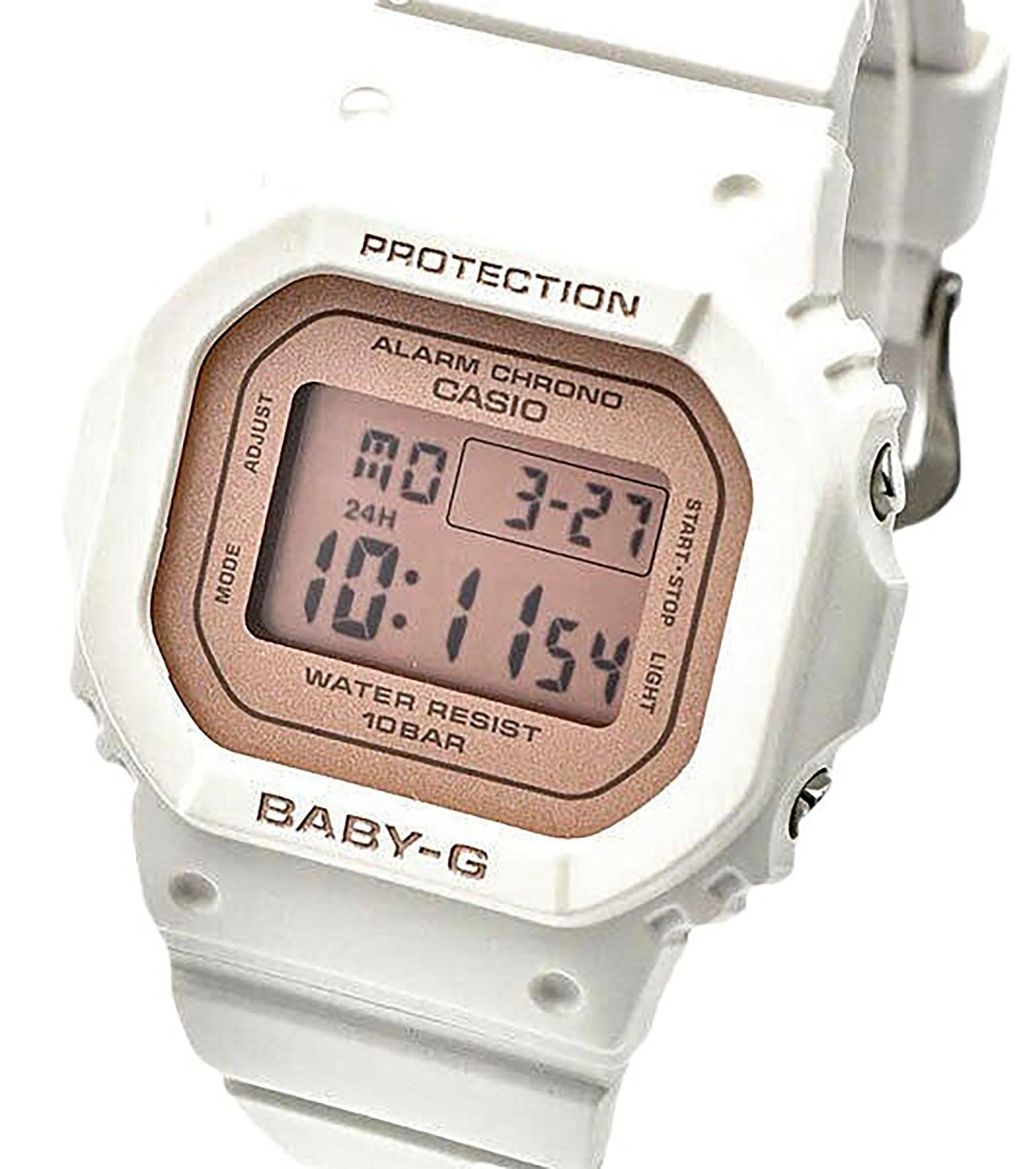 Casio Baby-G Digital White Resin Strap Quarz BGD-565SC-4 100M Damenuhr