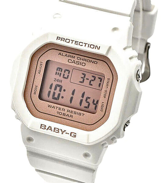 Casio Baby-G Digital White Resin Strap Quarz BGD-565SC-4 100M Damenuhr