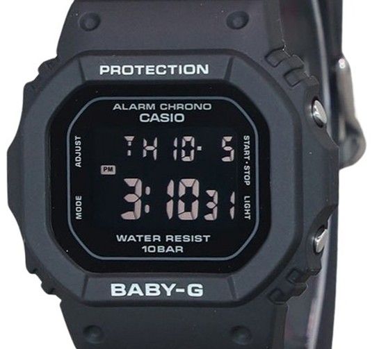 Casio Baby-G Digital Black Resin Strap Quarz BGD-565U-1 100M Damenuhr
