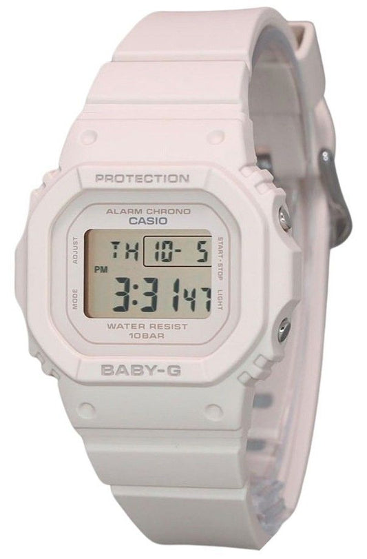 Casio Baby-G Digital Beige Pink Resin Strap Quarz BGD-565U-4 100M Damenuhr