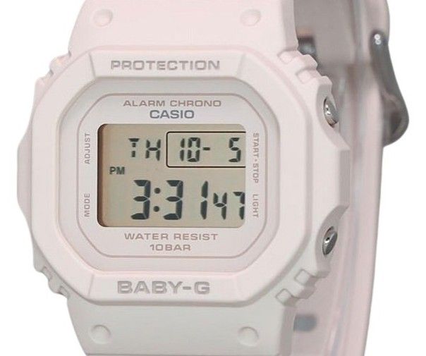 Casio Baby-G Digital Beige Pink Resin Strap Quarz BGD-565U-4 100M Damenuhr