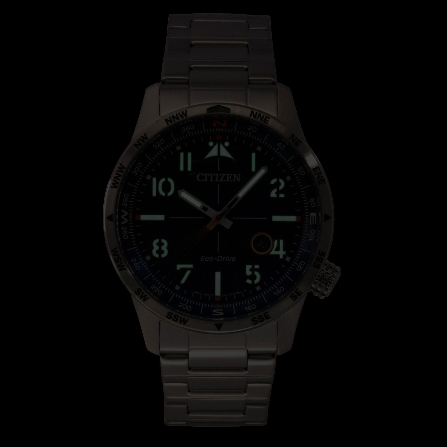 Citizen Weekender Avion Edelstahl Blaues Zifferblatt Eco-Drive BM7550-52L 100M Herrenuhr