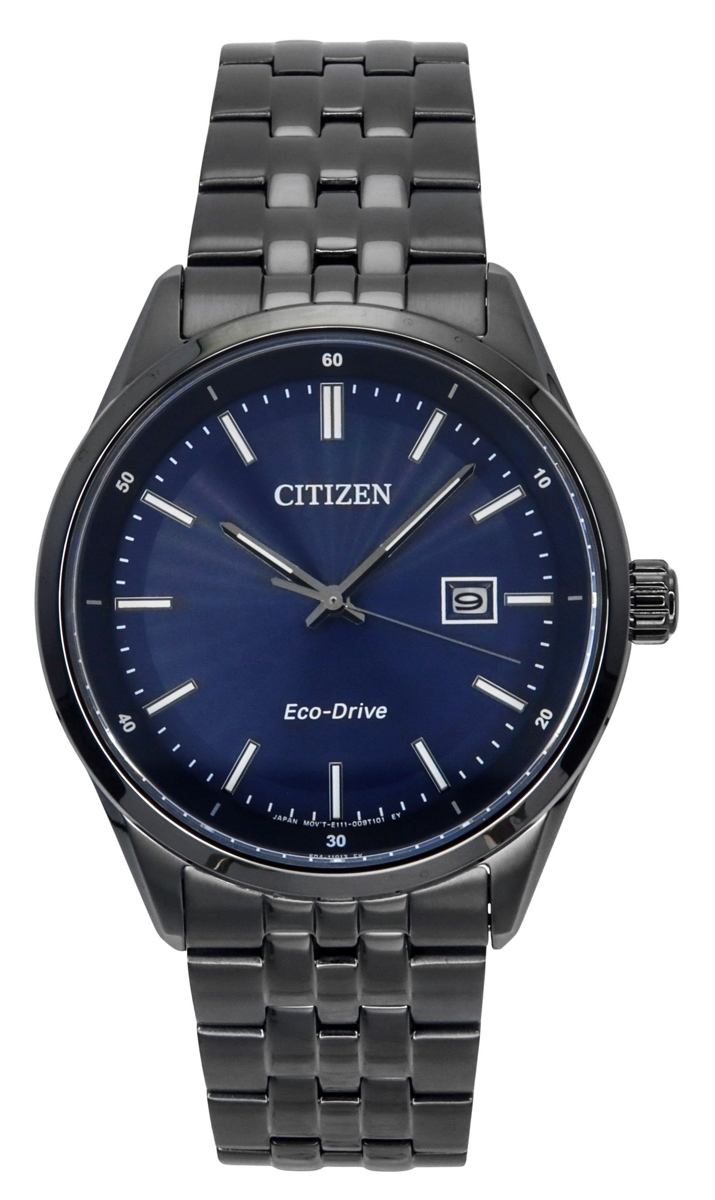 Citizen Eco-Drive Edelstahl Blaues Zifferblatt BM7567-50L 100M Herrenuhr