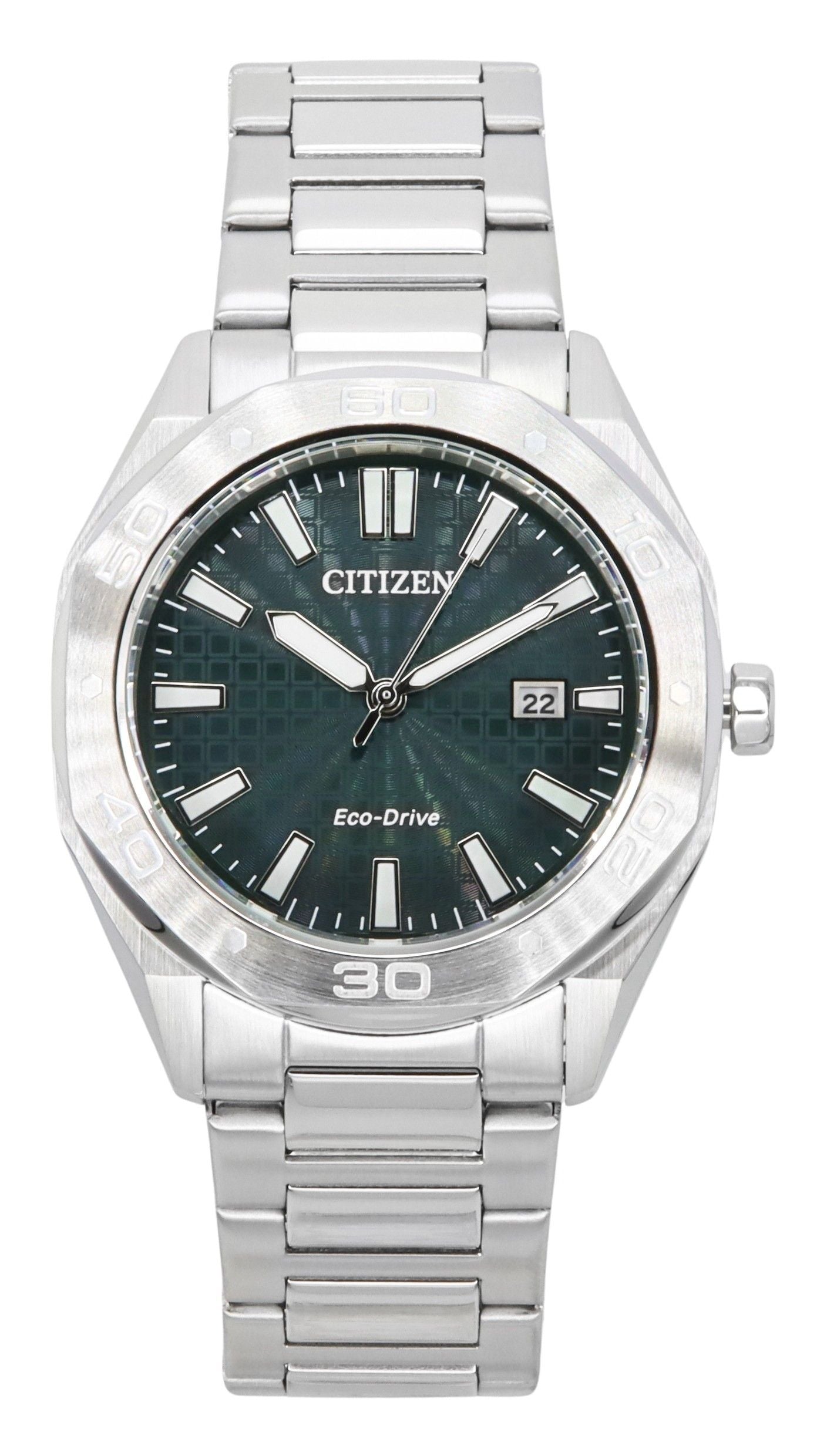 Citizen Eco-Drive Edelstahl Gr?nes Zifferblatt BM7630-80X 100M Herrenuhr