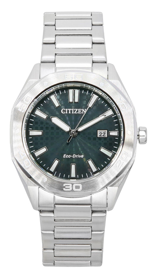 Citizen Eco-Drive Edelstahl Gr?nes Zifferblatt BM7630-80X 100M Herrenuhr
