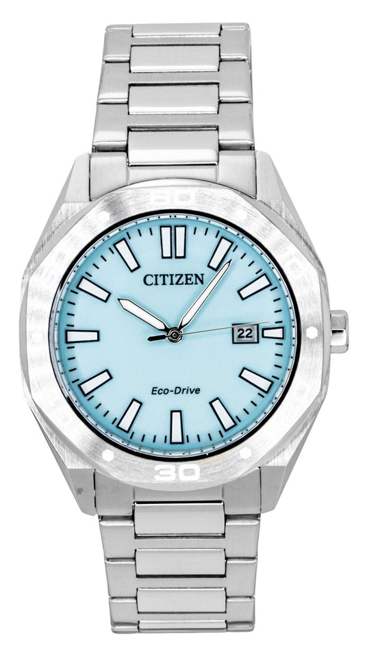 Citizen Eco-Drive Edelstahl Blaues Zifferblatt Solar BM7631-87M Herrenuhr