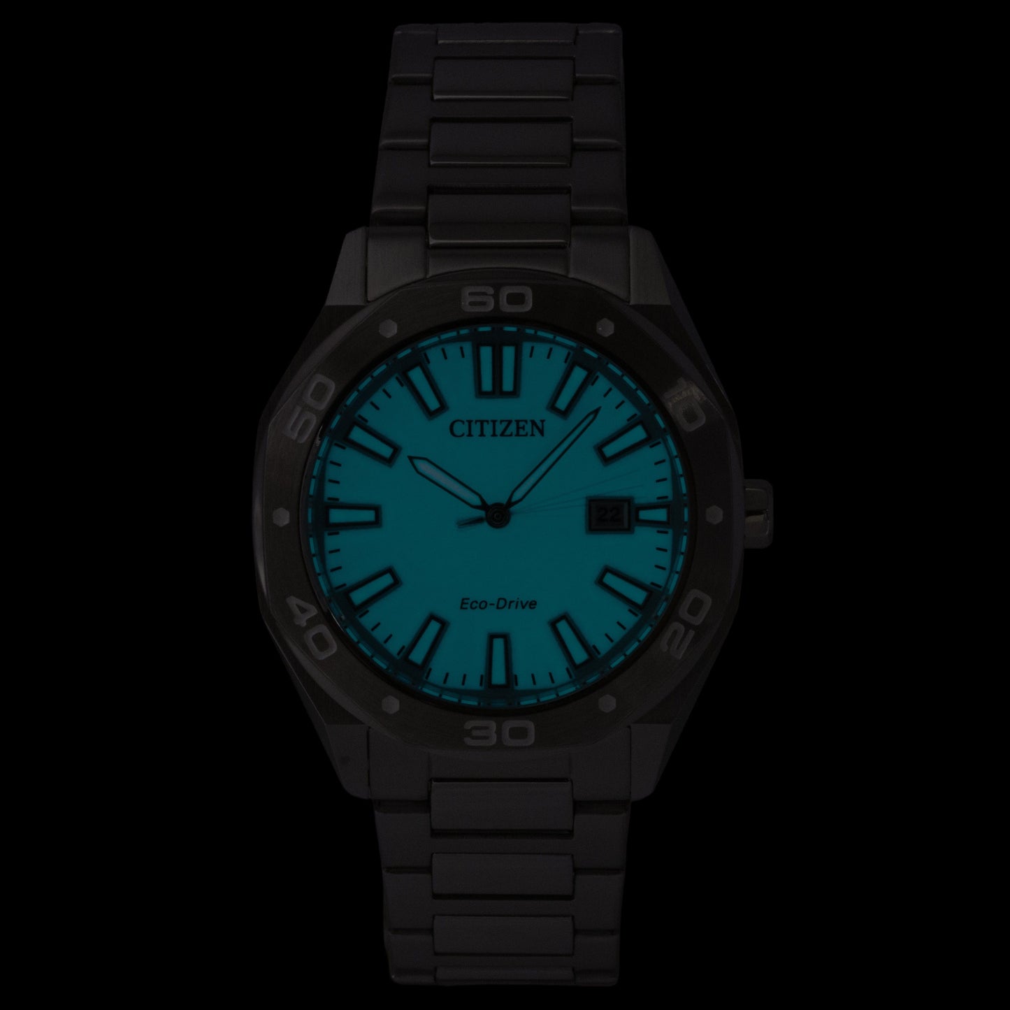 Citizen Eco-Drive Edelstahl Blaues Zifferblatt Solar BM7631-87M Herrenuhr