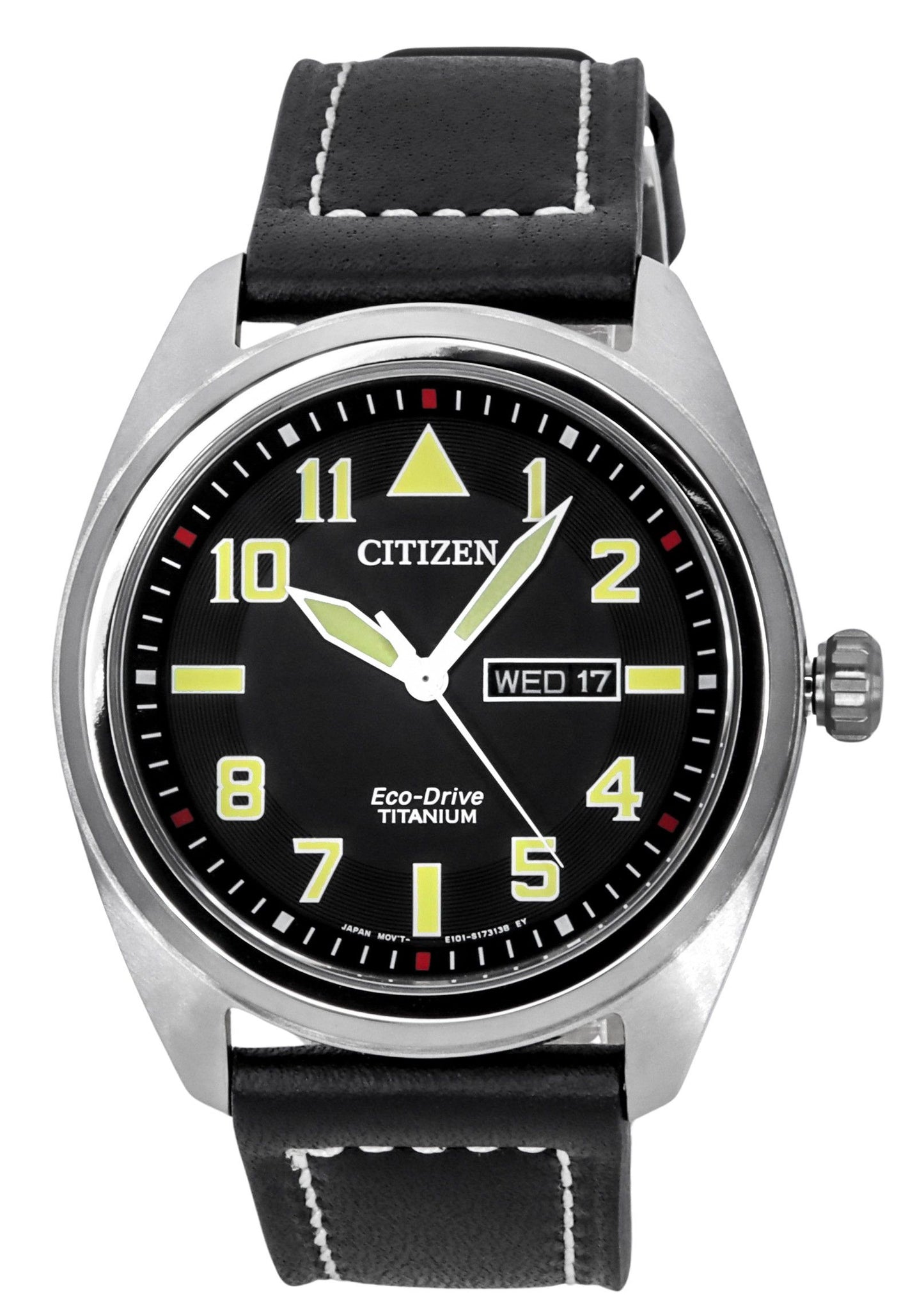 Citizen Eco-Drive Garrison Super Titanium Schwarzes Zifferblatt BM8560-29E 100M Herrenuhr