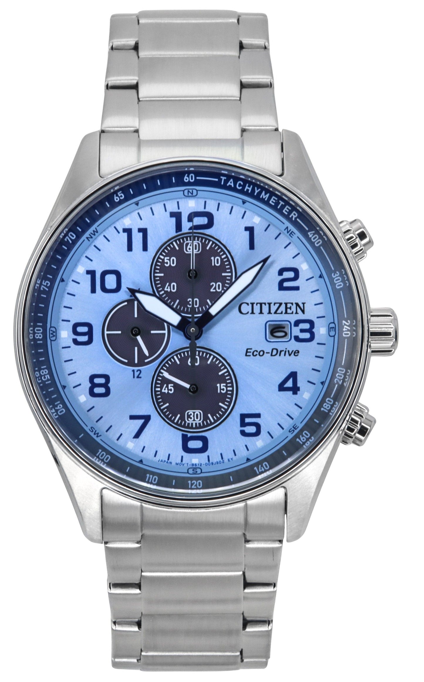 Citizen Eco-Drive Chronograph Limited Edition Edelstahl Blaues Zifferblatt CA0770-72M 100M Herrenuhr