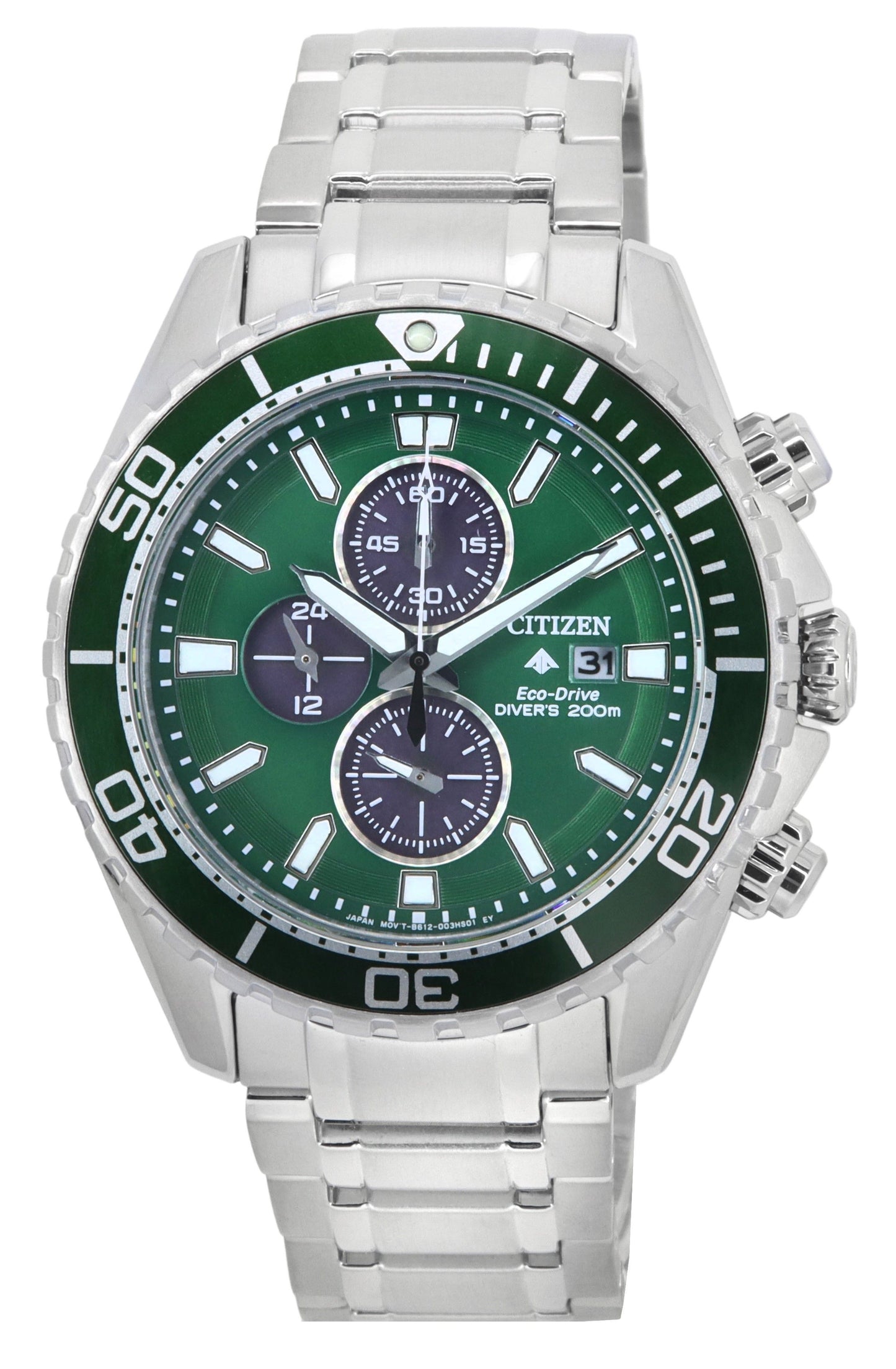 Citizen Promaster Chronograph Gr?nes Zifferblatt Eco-Drive Taucher CA0820-50X 200M Herrenuhr