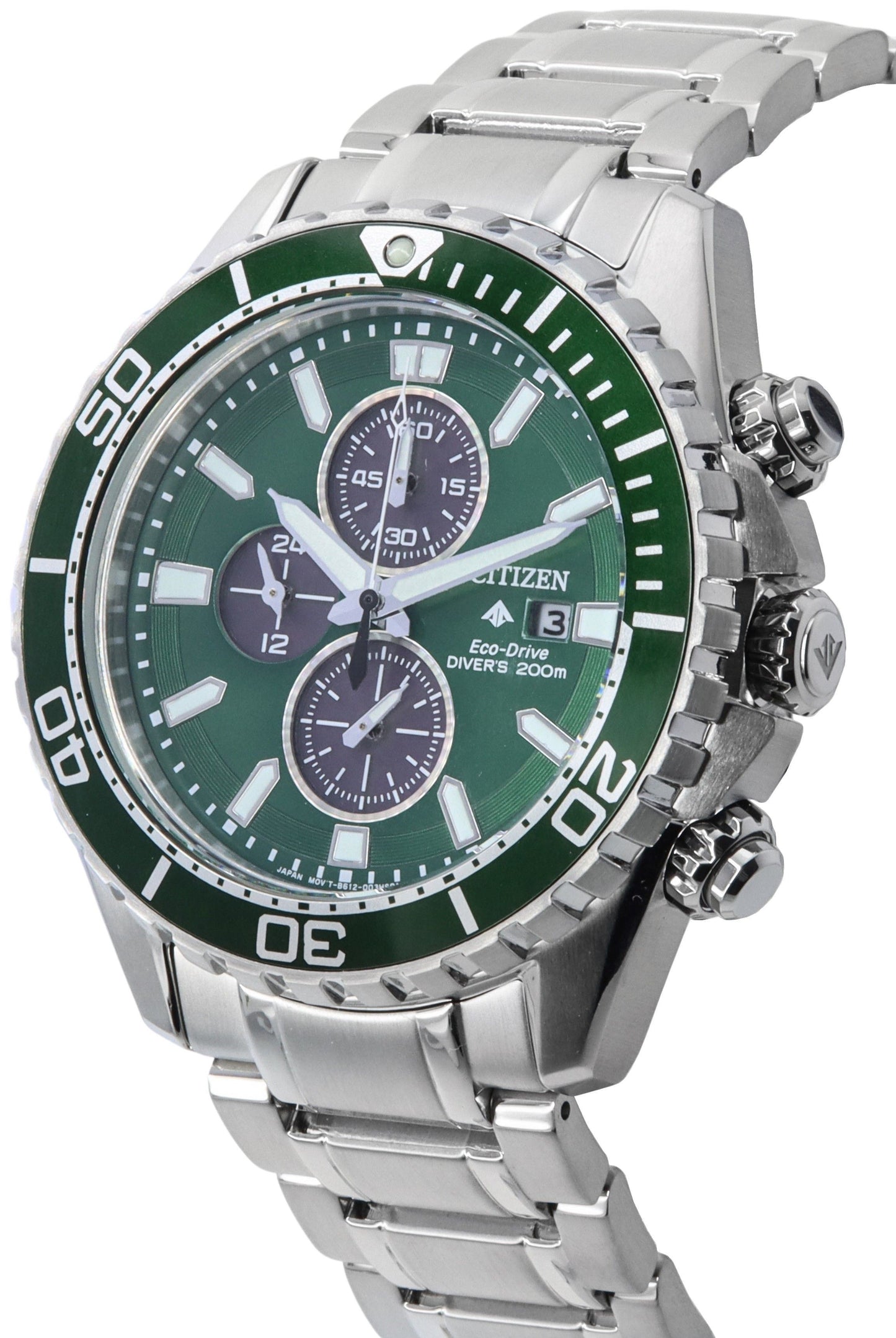 Citizen Promaster Chronograph Gr?nes Zifferblatt Eco-Drive Taucher CA0820-50X 200M Herrenuhr