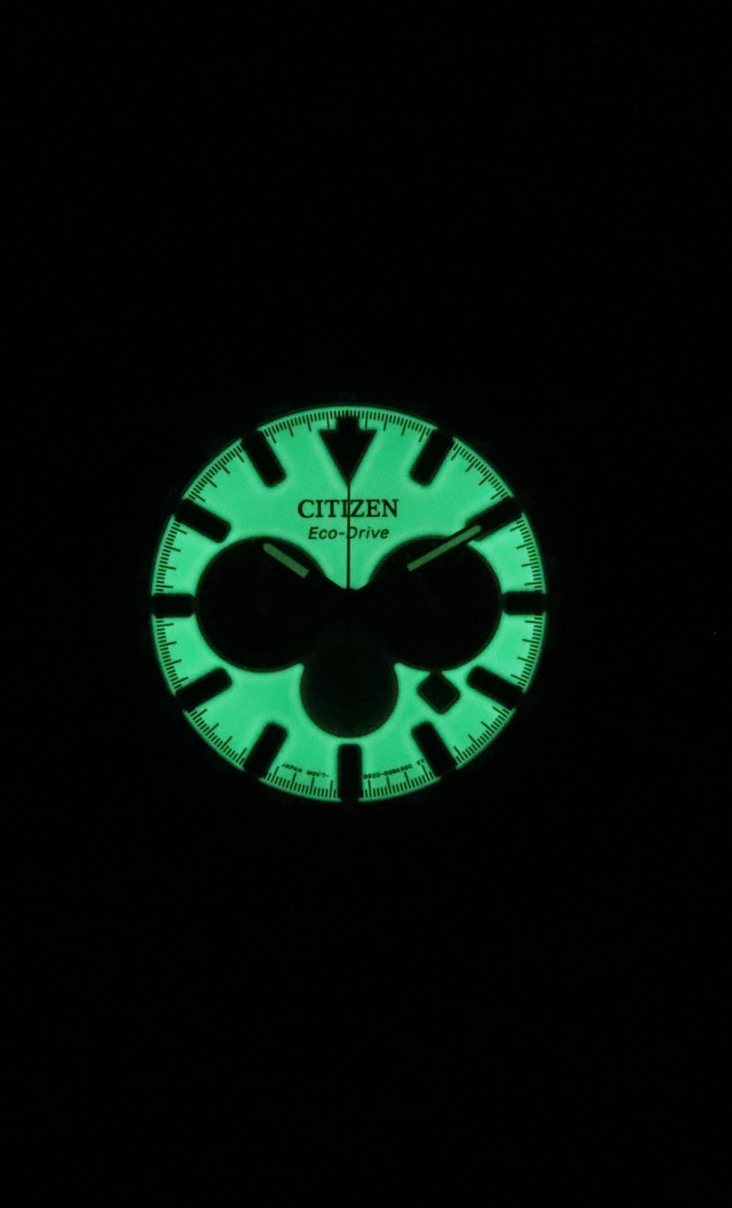 Citizen Eco-Drive Chronograph Lederarmband Full Luminous Gr?nes Zifferblatt CA4505-21X 100M Herrenuhr