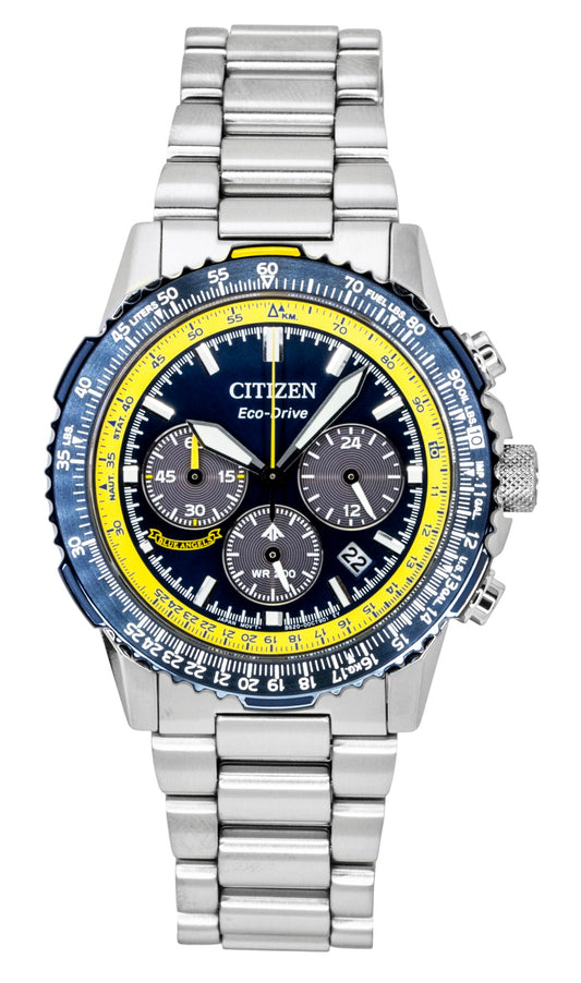 Citizen Promaster Navihawk Special Edition Chronograph Blaues Zifferblatt Eco-Drive Taucher CA4667-53L 200M Herrenuhr