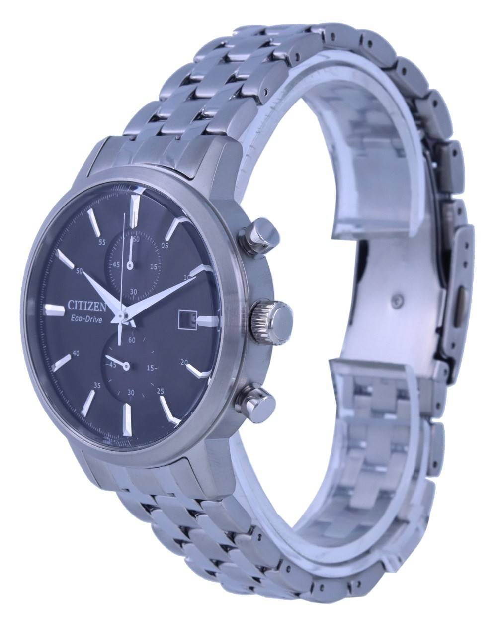 Citizen Classic Chronograph Schwarzes Zifferblatt Edelstahl Eco-Drive CA7060-88E Herrenuhr