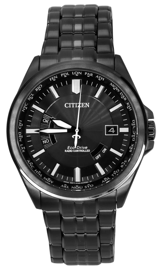 Citizen Collection Night Colour Edition Radio Controlled Schwarzes Zifferblatt Eco-Drive CB0294-54E 100M Herrenuhr