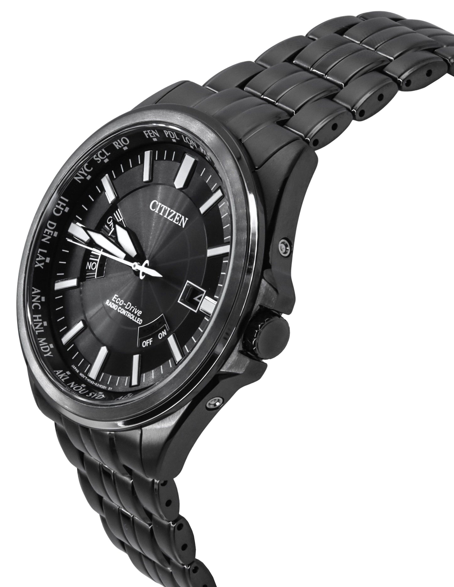 Citizen Collection Night Colour Edition Radio Controlled Schwarzes Zifferblatt Eco-Drive CB0294-54E 100M Herrenuhr
