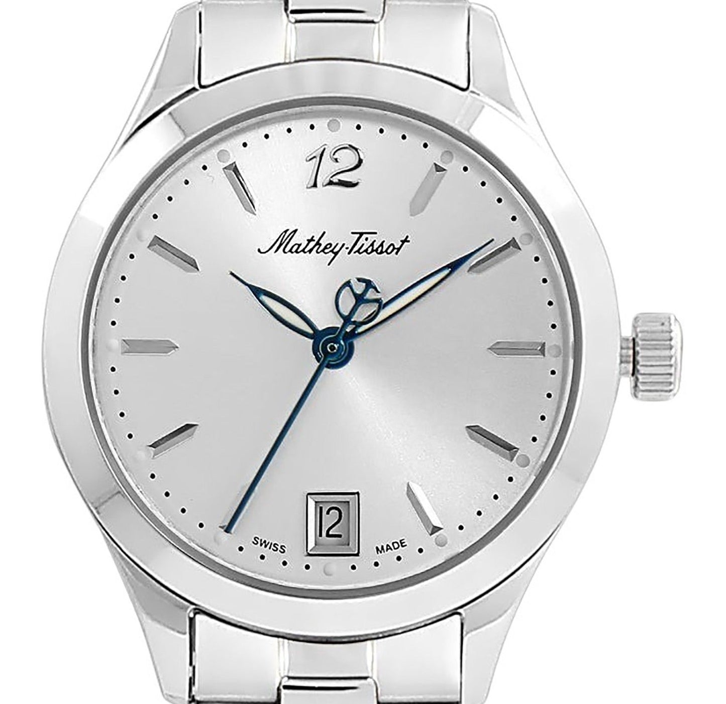 Mathey-Tissot Urban Edelstahl Silberfarbenes Zifferblatt Quarz D411MAS Damenuhr