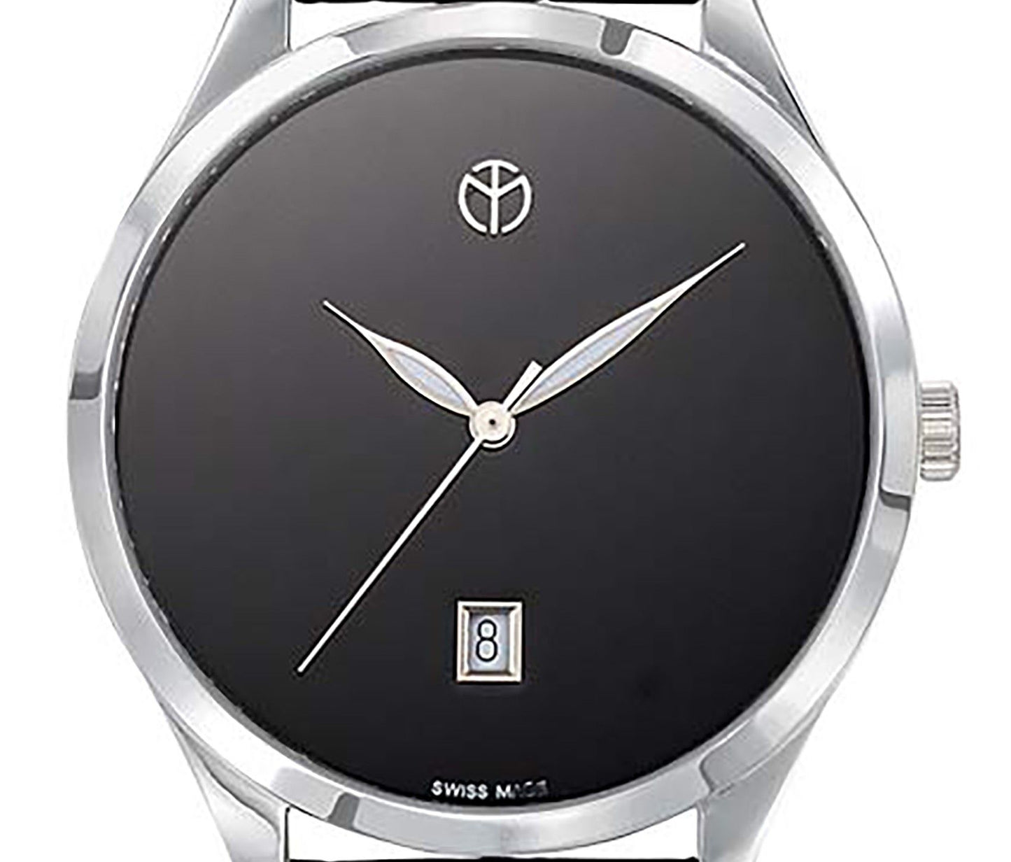 Mathey-Tissot Urban Lederarmband Schwarzes Zifferblatt Quarz D411NM Damenuhr