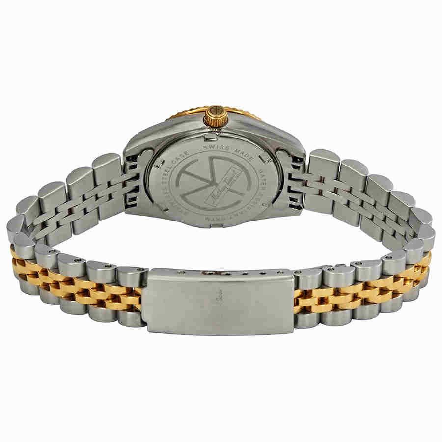 Mathey-Tissot Mathy II Two Tone Edelstahl Gold Dial Quarz D710BDI Damenuhr