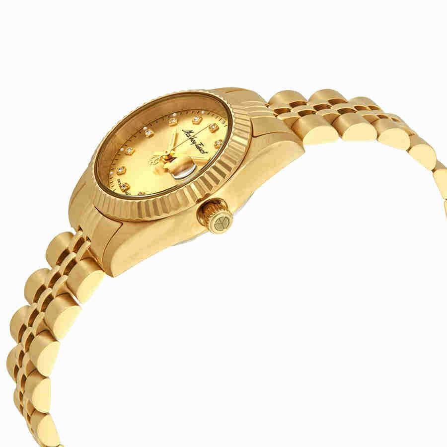 Mathey-Tissot Mathy II Goldfarben Edelstahl Gold Dial Quarz D710PDI Damenuhr