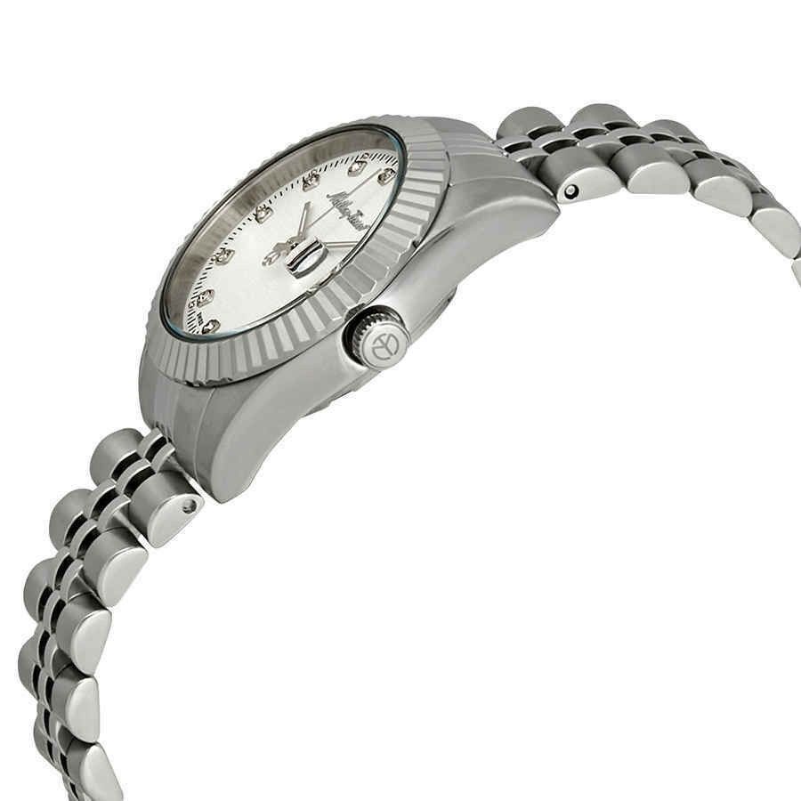 Mathey-Tissot Mathy III Edelstahl Silberfarbenes Zifferblatt Quarz D810AI Damenuhr