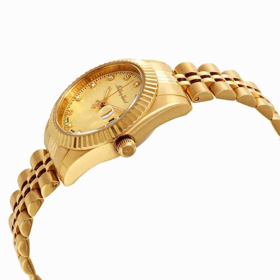 Mathey-Tissot Mathy III Goldfarben Edelstahl Gold Dial Quarz D810PDI Damenuhr