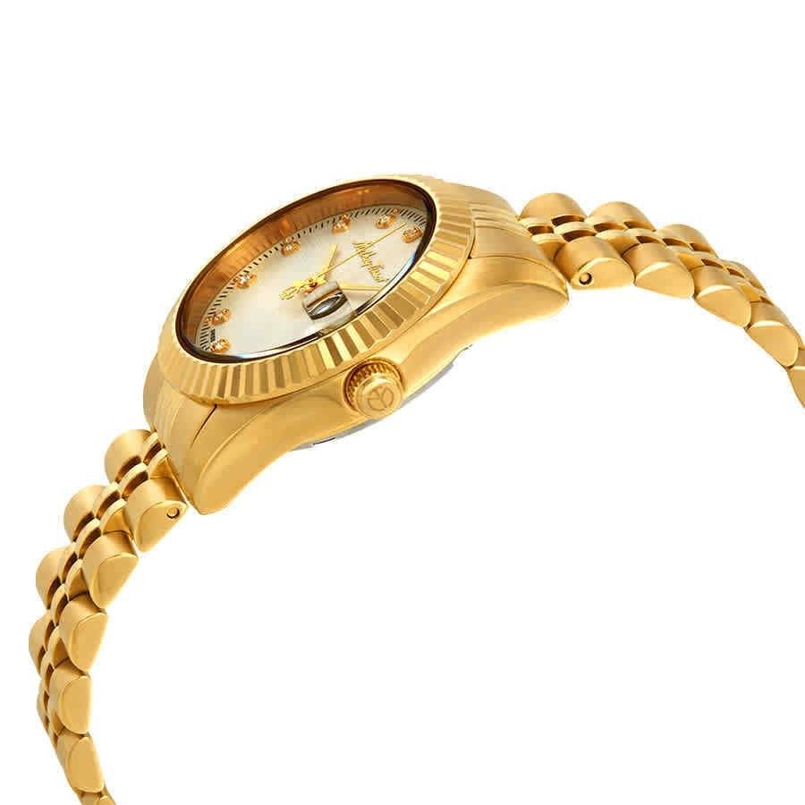 Mathey-Tissot Mathy III Goldfarben Edelstahl White Dial Quarz D810PI Damenuhr