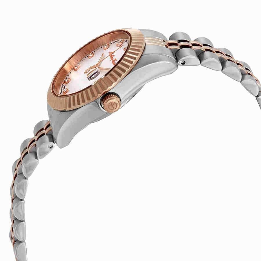 Mathey-Tissot Mathy III Two Tone Edelstahl White Dial Quarz D810RA Damenuhr