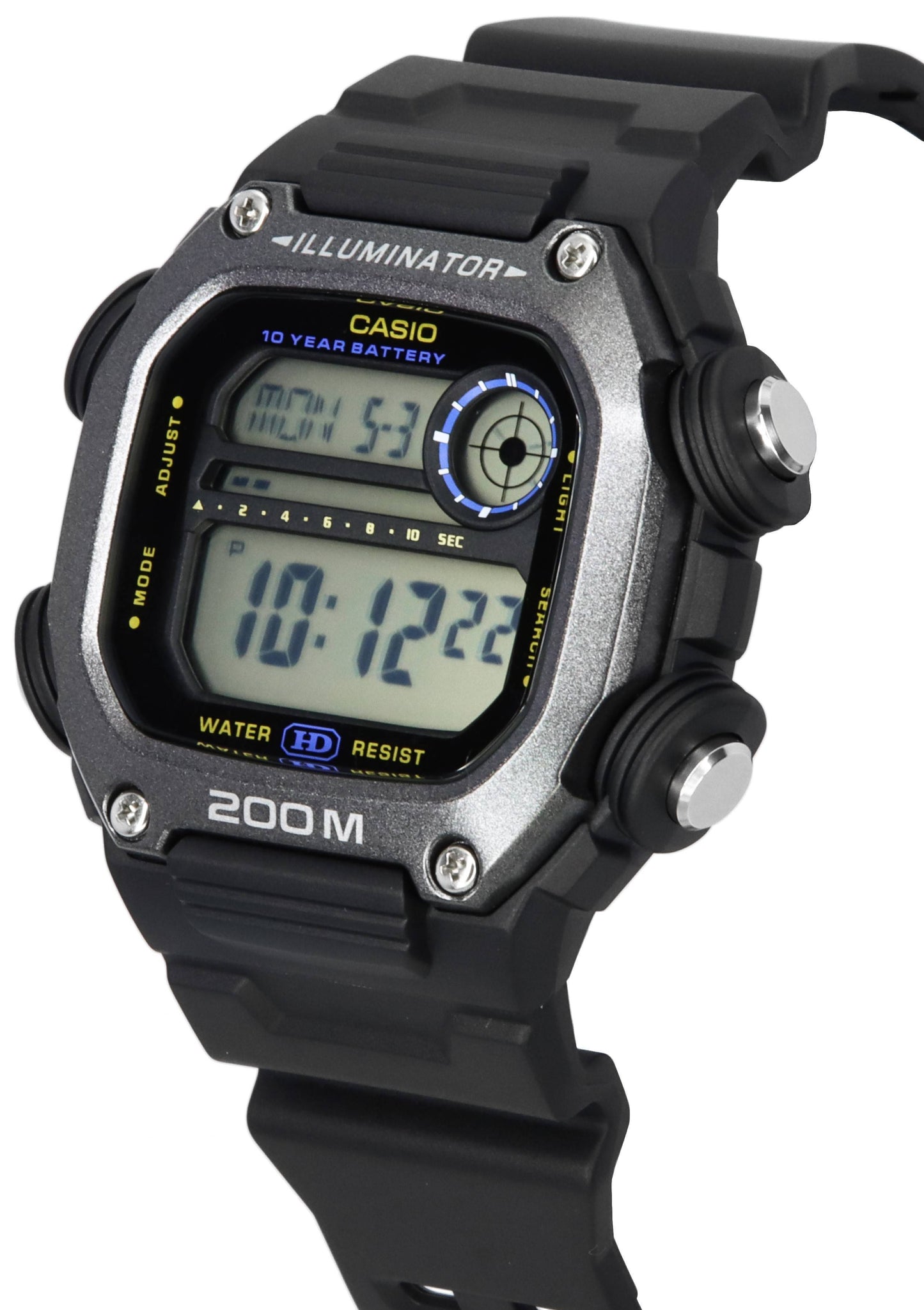 Casio Digital Sports Resin Strap Quarz DW-291HX-1A DW291HX-1 200M Herrenuhr