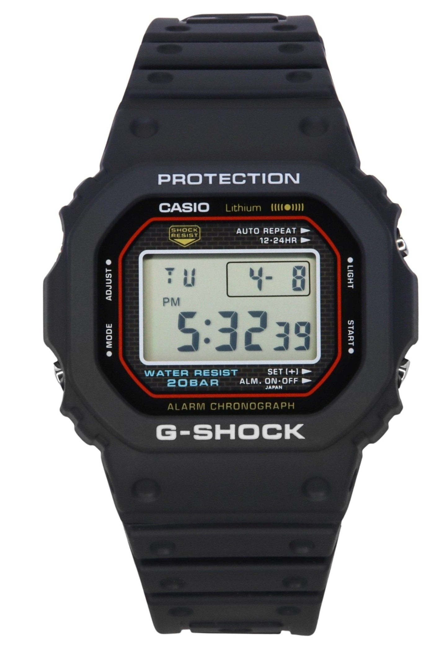 Casio G-Shock Digital Re-Creating The Original Design Of The First G-Shock Quarz DW-5000R-1A 200M Herrenuhr