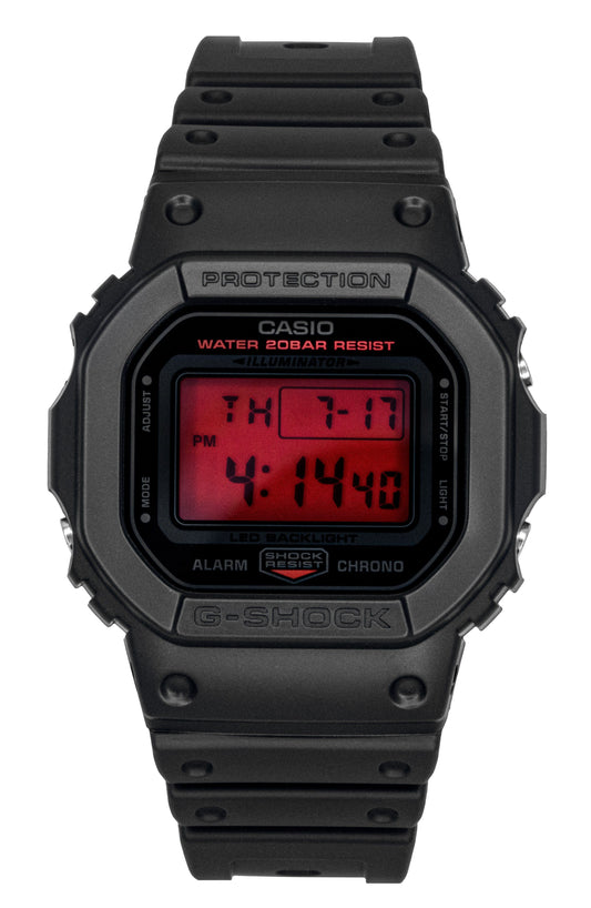 Casio Origin Digital Resin Strap Quarz DW-5600BBR-1 200M Herrenuhr