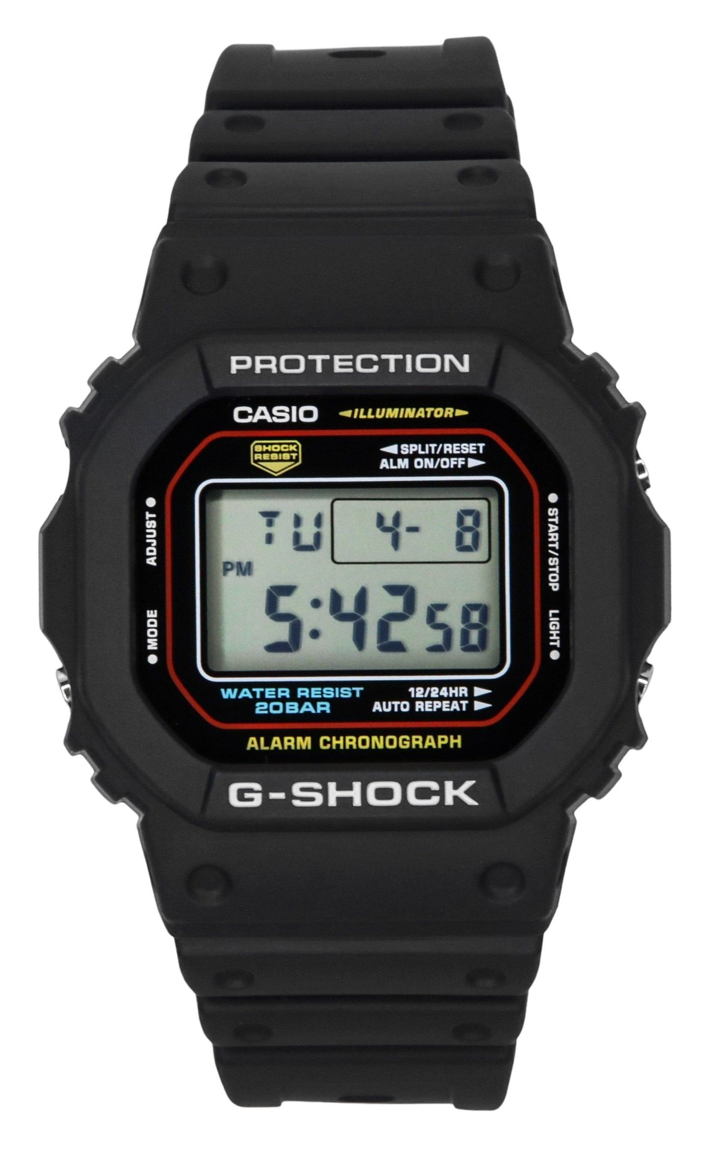 Casio G-Shock Digital Bio-Based Resin Quarz DW-5600RL-1 200M Herrenuhr