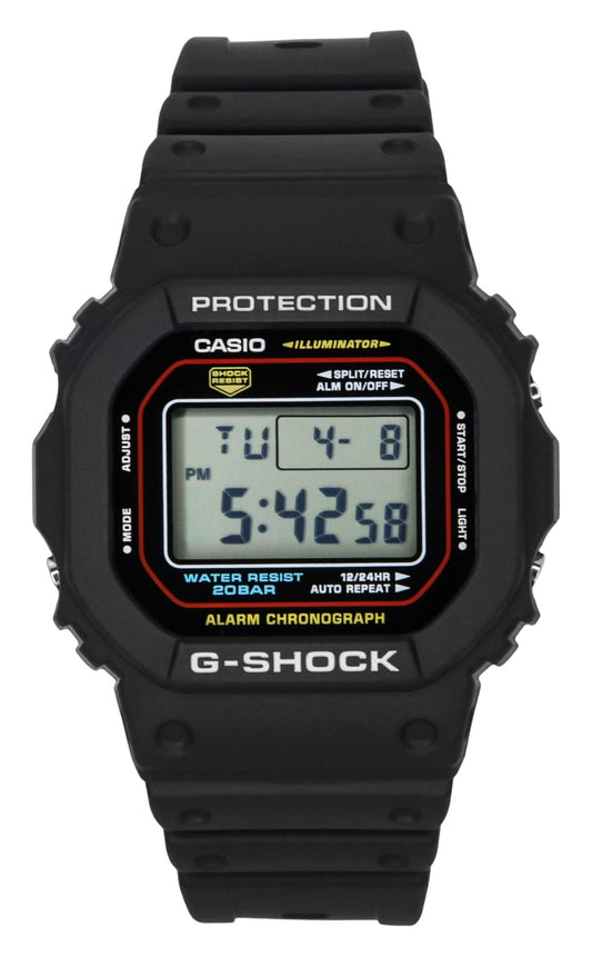 Casio G-Shock Digital Bio-Based Resin Quarz DW-5600RL-1 200M Herrenuhr