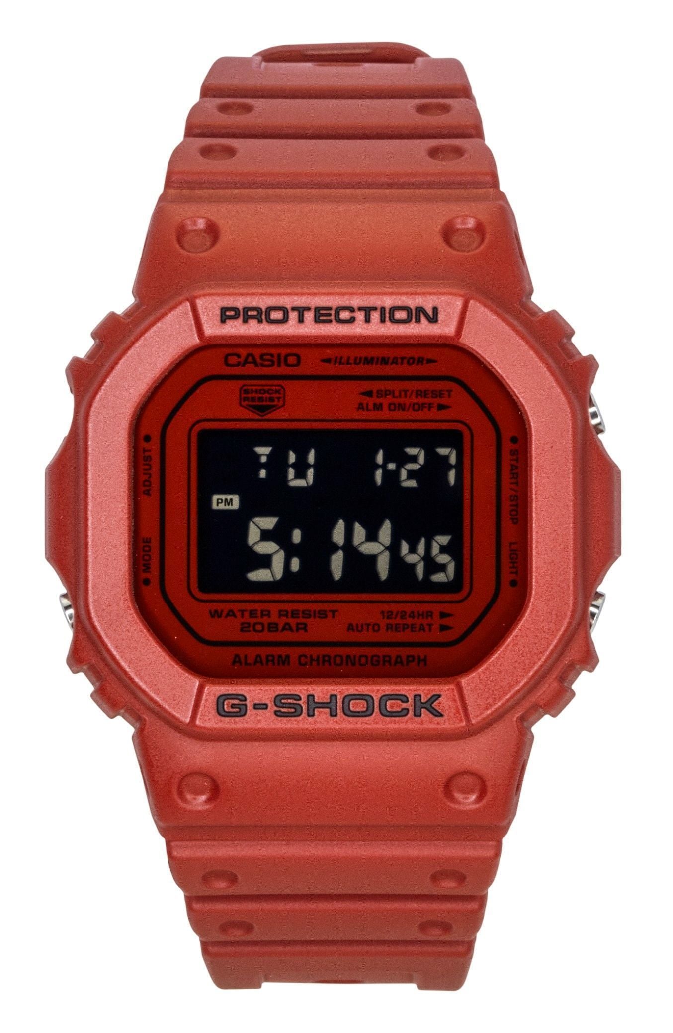 Casio G-Shock Digital Red Bio-Based Resin Strap Quarz DW-5600RRB-4 200M Herrenuhr