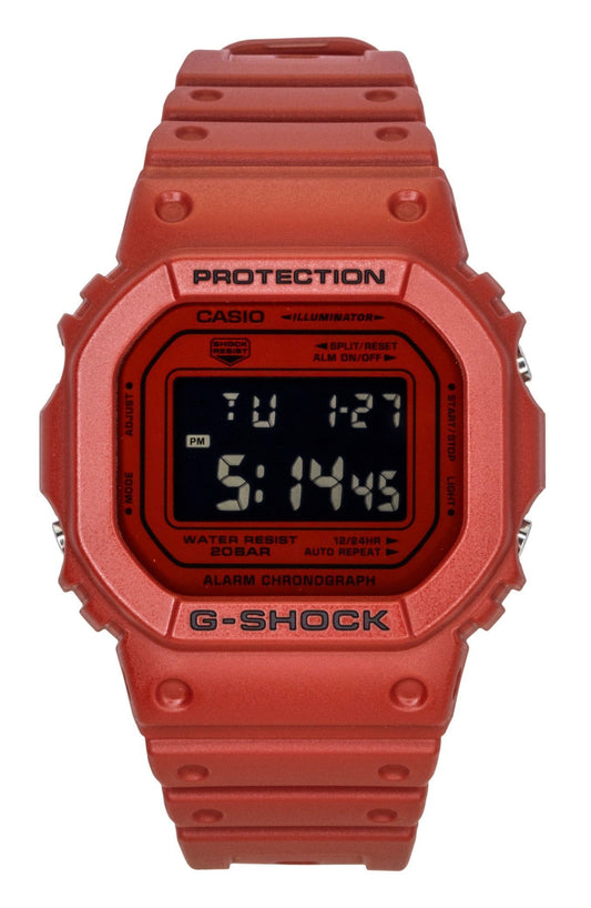 Casio G-Shock Digital Red Bio-Based Resin Strap Quarz DW-5600RRB-4 200M Herrenuhr