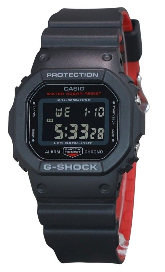 Casio G-Shock Digital Resin Strap Quarz DW-5600UHR-1 200M Herrenuhr