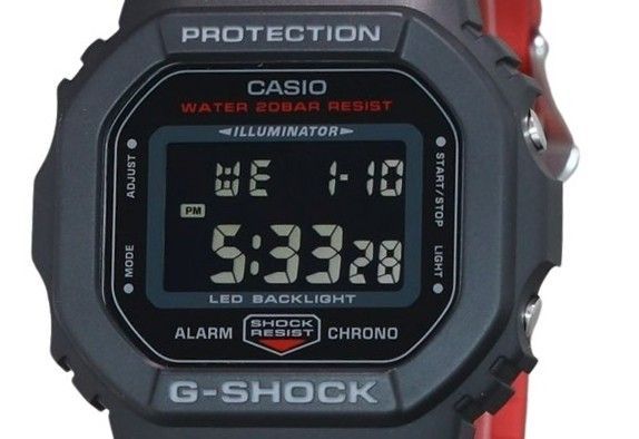 Casio G-Shock Digital Resin Strap Quarz DW-5600UHR-1 200M Herrenuhr