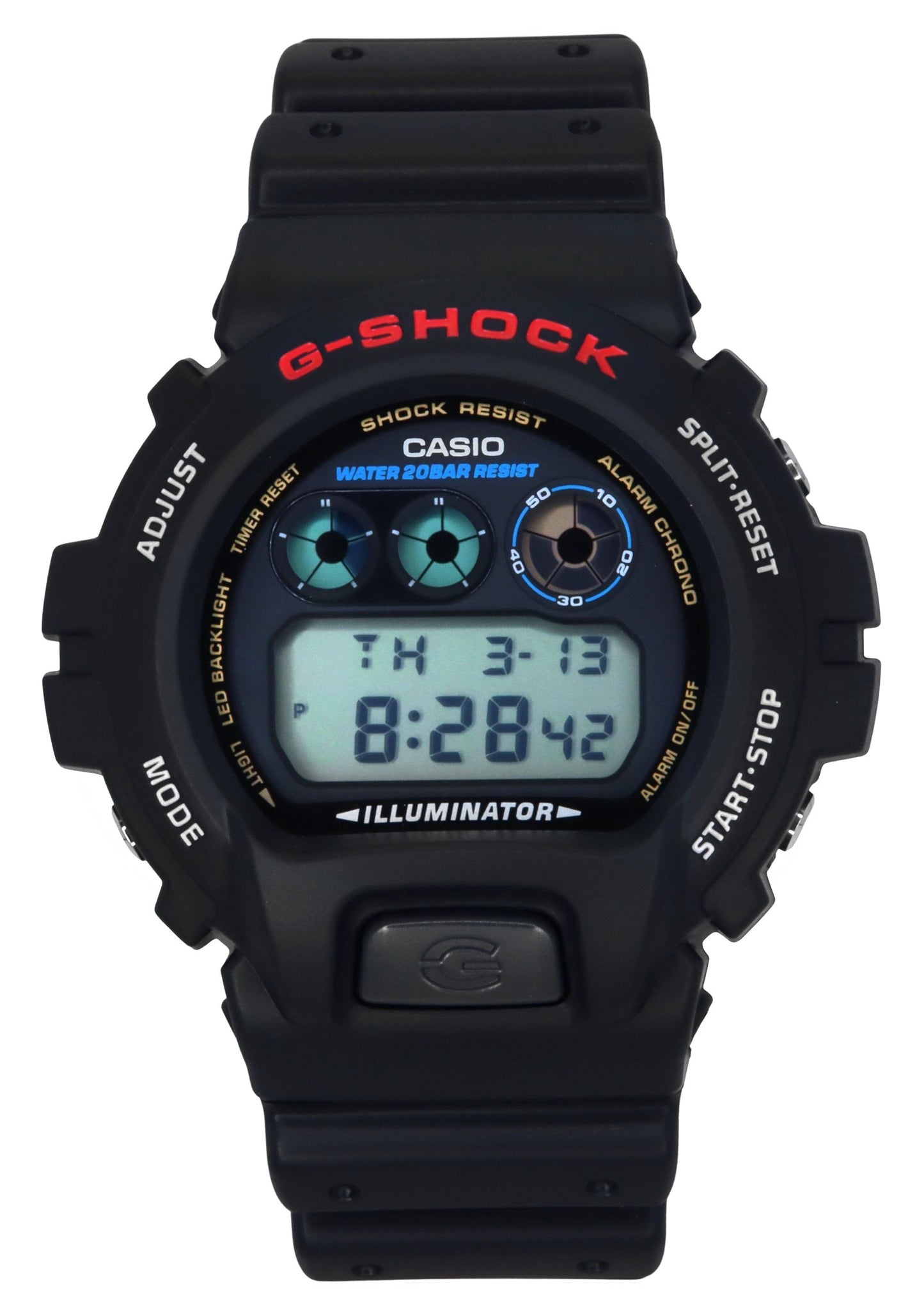 Casio G-Shock Digital Resin Strap Quarz DW-6900U-1 200M Herrenuhr