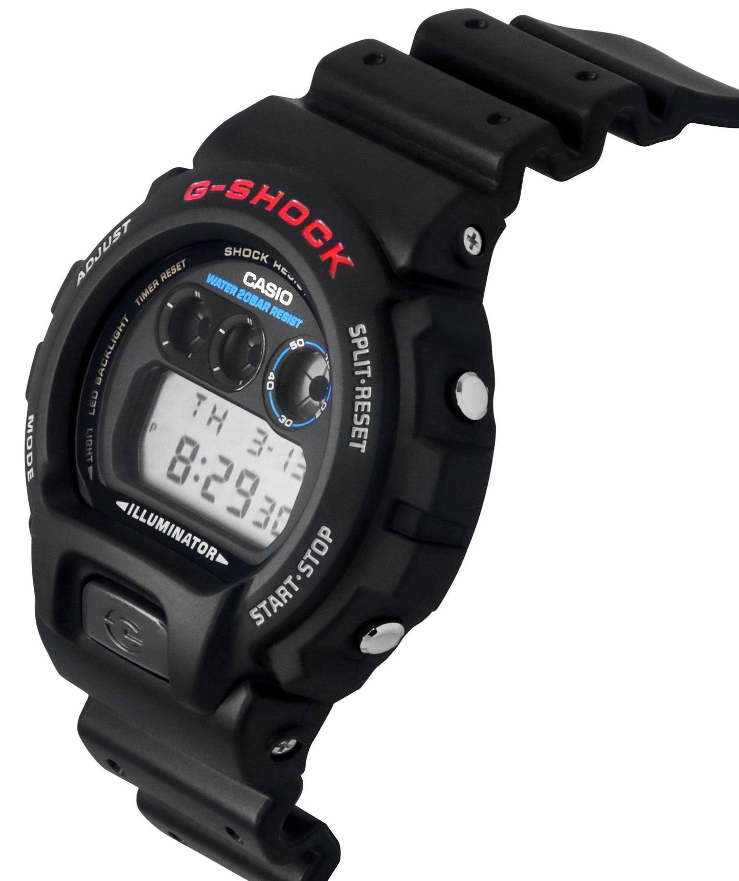 Casio G-Shock Digital Resin Strap Quarz DW-6900U-1 200M Herrenuhr