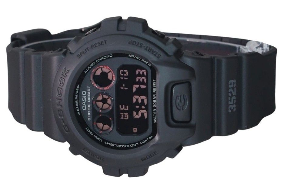 Casio G-Shock Digital Resin Strap Quarz DW-6900UMS-1 200M Herrenuhr