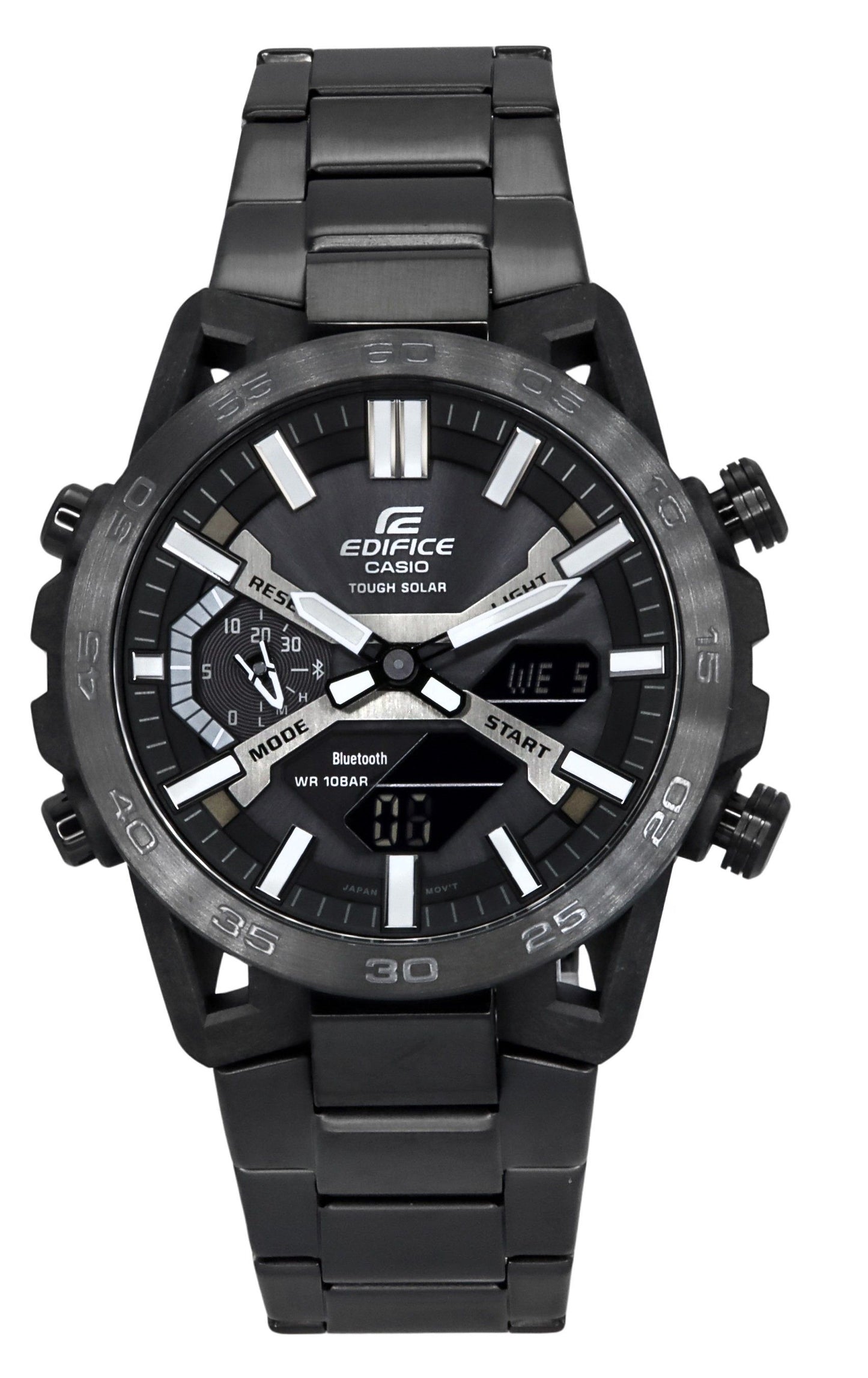 Casio Edifice Sospensione Analog Digital Smartphone Link Tough Solar ECB-2000DC-1B 100M Herrenuhr