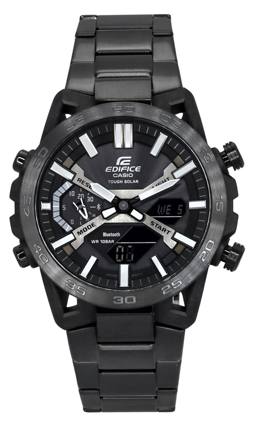 Casio Edifice Sospensione Analog Digital Smartphone Link Tough Solar ECB-2000DC-1B 100M Herrenuhr