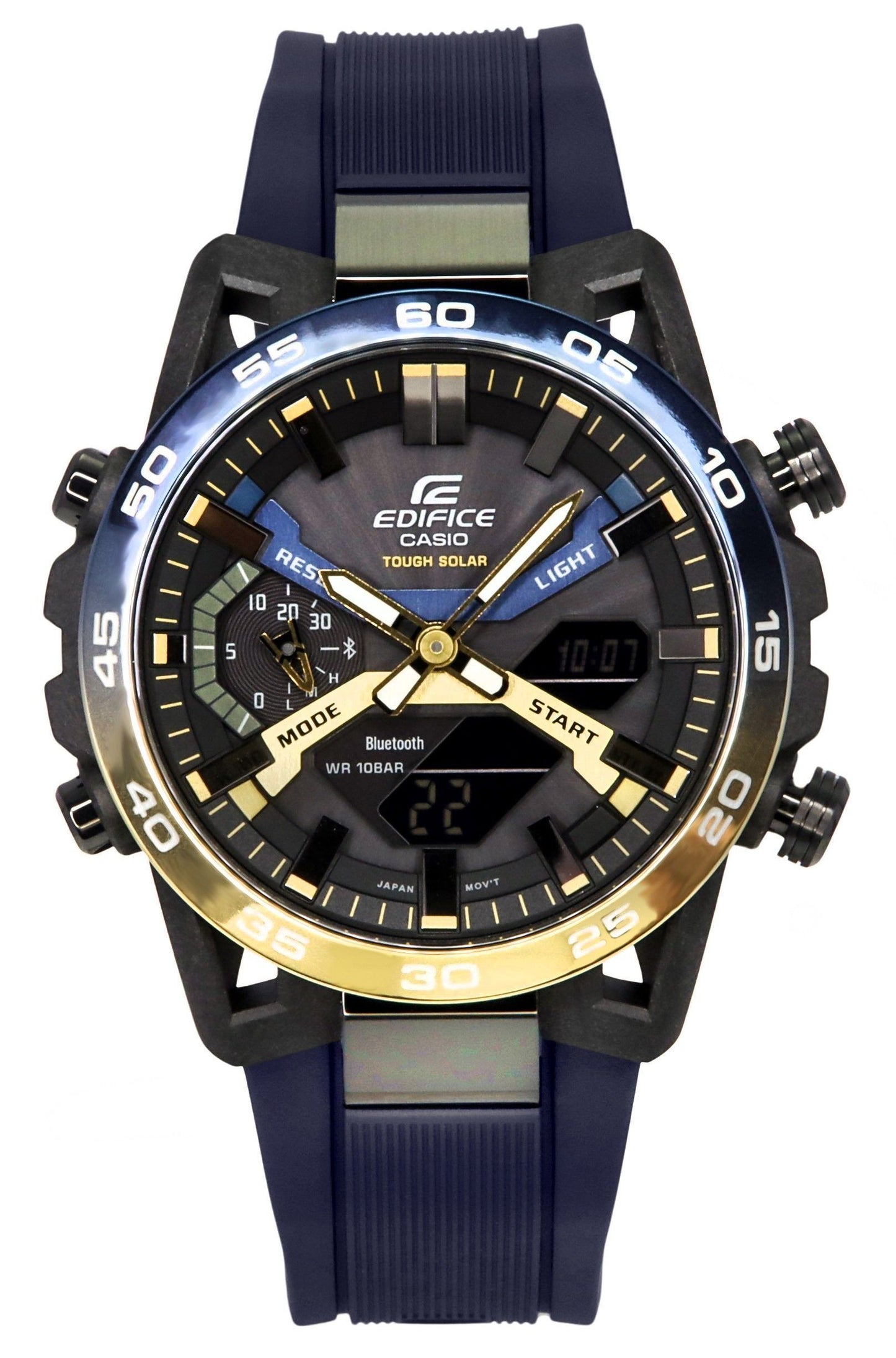 Casio Edifice Sospensione Nighttime Drive Analog Digital Smartphone Link Tough Solar ECB-2000NP-1A 100M Herrenuhr
