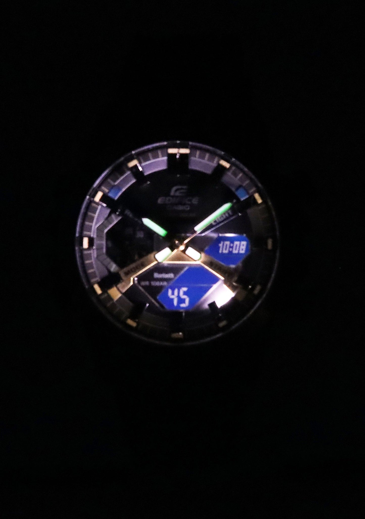 Casio Edifice Sospensione Nighttime Drive Analog Digital Smartphone Link Tough Solar ECB-2000NP-1A 100M Herrenuhr