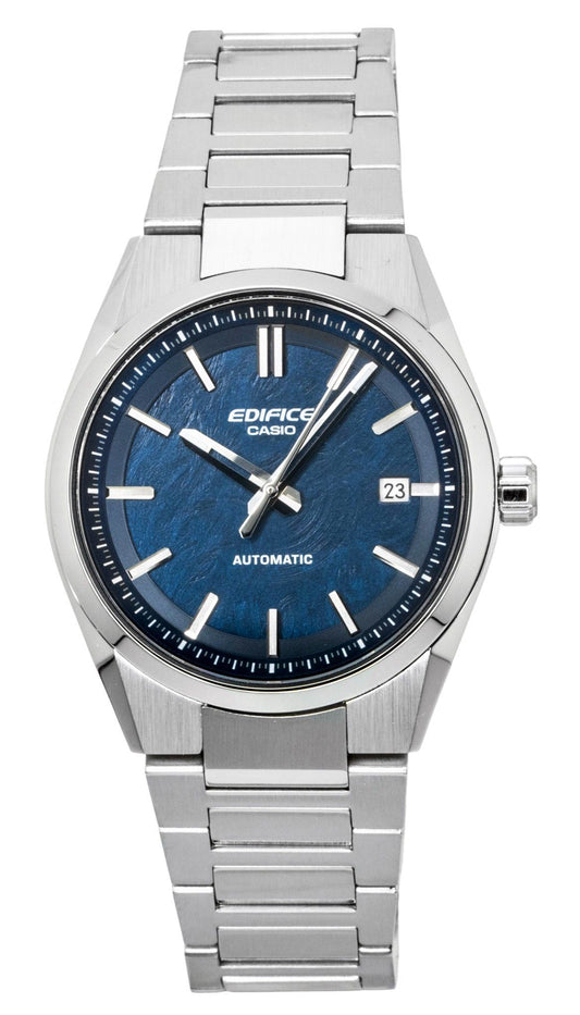 Casio Edifice Analog Blaues Zifferblatt Edelstahl Automatik EFK-110D-2A 100M Herrenuhr